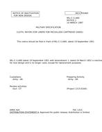 MIL MIL-C-11460 Notice 1 - Inactivation