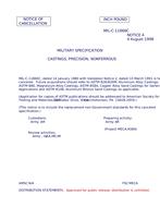 MIL MIL-C-11866C Notice 4 - Cancellation