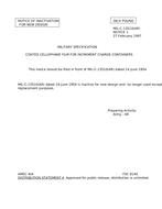 MIL MIL-C-13510 Notice 1 – Inactivation MIL MIL-C-13510 Notice 1 - Inactivation