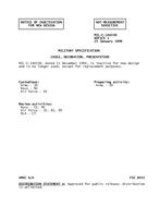 MIL MIL-C-14633D Notice 1 – Inactivation MIL MIL-C-14633D Notice 1 - Inactivation
