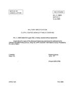 MIL MIL-C-19635 Notice 1 – Cancellation MIL MIL-C-19635 Notice 1 - Cancellation