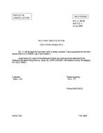 MIL MIL-C-29136 Notice 1 - Cancellation