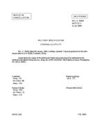 MIL MIL-C-31003 Notice 1 – Cancellation MIL MIL-C-31003 Notice 1 - Cancellation