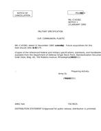 MIL MIL-C-43382 Notice 1 - Cancellation