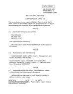 MIL MIL-C-440C Amendment 1