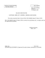 MIL MIL-C-45110B Notice 1 – Inactivation MIL MIL-C-45110B Notice 1 - Inactivation