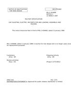 MIL MIL-C-45468E Notice 1 – Inactivation MIL MIL-C-45468E Notice 1 - Inactivation