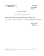 MIL MIL-C-49109 Notice 1 – Inactivation MIL MIL-C-49109 Notice 1 - Inactivation