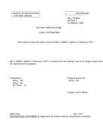 MIL MIL-C-50697 Notice 1 – Inactivation MIL MIL-C-50697 Notice 1 - Inactivation