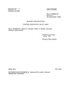 MIL MIL-C-55688 Notice 3 – Cancellation MIL MIL-C-55688 Notice 3 - Cancellation