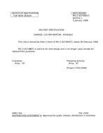 MIL MIL-C-62748 Notice 1 – Inactivation MIL MIL-C-62748 Notice 1 - Inactivation