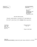 MIL MIL-C-63277 Notice 1 - Cancellation