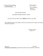 MIL MIL-C-63955 Notice 1 – Inactivation MIL MIL-C-63955 Notice 1 - Inactivation