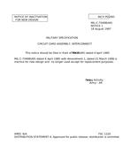 MIL MIL-C-70498 Notice 1 – Inactivation MIL MIL-C-70498 Notice 1 - Inactivation