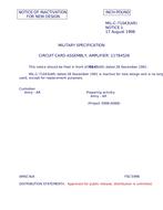 MIL MIL-C-71043 Notice 1 - Inactivation