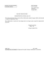 MIL MIL-C-85521 Notice 1 – Inactivation MIL MIL-C-85521 Notice 1 - Inactivation