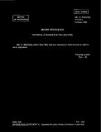 MIL MIL-C-85624 Notice 1 – Validation 1 MIL MIL-C-85624 Notice 1 - Validation 1