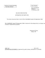 MIL MIL-D-46288 Notice 1 - Inactivation