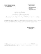 MIL MIL-D-46582C Notice 4 – Inactivation MIL MIL-D-46582C Notice 4 - Inactivation