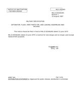 MIL MIL-D-50540 Notice 1 - Inactivation
