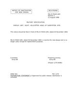 MIL MIL-D-70443 Notice 2 – Inactivation MIL MIL-D-70443 Notice 2 - Inactivation