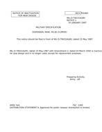 MIL MIL-D-70631A Notice 1 - Inactivation