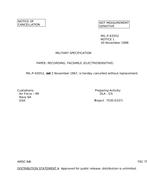 MIL MIL-P-43552 Notice 1 - Cancellation