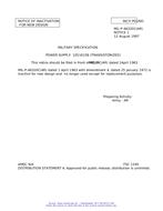 MIL MIL-P-46320C Notice 1 - Inactivation