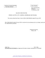 MIL MIL-P-46519D Notice 1 – Inactivation MIL MIL-P-46519D Notice 1 - Inactivation