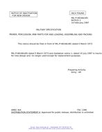 MIL MIL-P-48166 Notice 2 – Inactivation MIL MIL-P-48166 Notice 2 - Inactivation