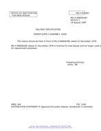 MIL MIL-P-48609 Notice 1 - Inactivation