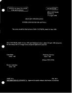 MIL MIL-P-49378 Notice 2 – Inactivation MIL MIL-P-49378 Notice 2 - Inactivation