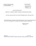 MIL MIL-P-50538 Notice 3 – Inactivation MIL MIL-P-50538 Notice 3 - Inactivation