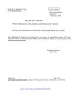 MIL MIL-P-60316A Notice 2 – Inactivation MIL MIL-P-60316A Notice 2 - Inactivation