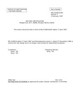 MIL MIL-P-60814 Notice 3 - Inactivation