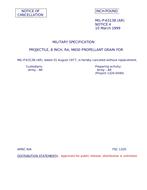 MIL MIL-P-63138 Notice 4 – Cancellation MIL MIL-P-63138 Notice 4 - Cancellation