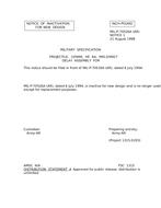 MIL MIL-P-70526A Notice 1 – Inactivation MIL MIL-P-70526A Notice 1 - Inactivation