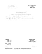 MIL MIL-S-0053085A Notice 1 – Cancellation MIL MIL-S-0053085A Notice 1 - Cancellation