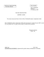 MIL MIL-S-70440 Notice 1 – Inactivation MIL MIL-S-70440 Notice 1 - Inactivation