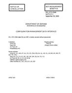 MIL MIL-STD-2549 Notice 1 – Cancellation MIL MIL-STD-2549 Notice 1 - Cancellation