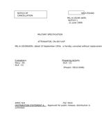 MIL MIL-A-18199 Notice 1 - Cancellation