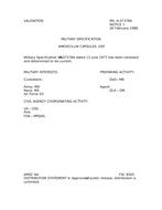 MIL MIL-A-37378A Notice 1 - Validation