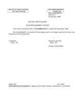 MIL MIL-A-62463B Notice 1 – Inactivation MIL MIL-A-62463B Notice 1 - Inactivation