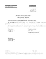 MIL MIL-B-18/59D Notice 1 – Inactivation MIL MIL-B-18/59D Notice 1 - Inactivation