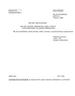 MIL MIL-B-21418 Notice 1 - Cancellation