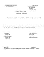 MIL MIL-B-45852A Notice 1 - Inactivation