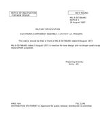 MIL MIL-E-50748 Notice 1 – Inactivation MIL MIL-E-50748 Notice 1 - Inactivation