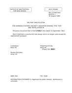 MIL MIL-F-23447 Notice 1 – Inactivation MIL MIL-F-23447 Notice 1 - Inactivation