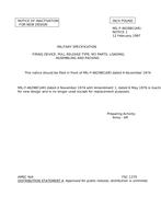 MIL MIL-F-46298C Notice 1 - Inactivation
