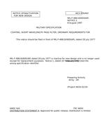 MIL MIL-F-48616/600 Notice 2 – Inactivation MIL MIL-F-48616/600 Notice 2 - Inactivation